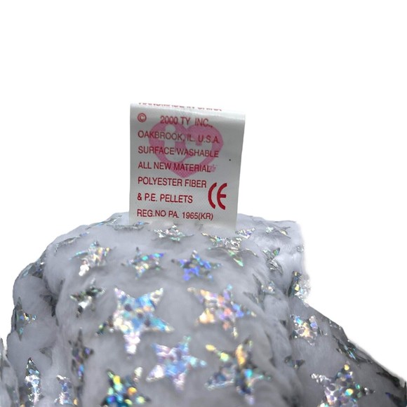 TY Beanie Baby Babies 2000 THE BEGINNING the Bear Stars Sparkles RETIRED Vintage - Picture 10 of 10